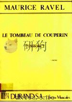 le tombeau de couperin transcrit pour quintette à vent（1970 PDF版）