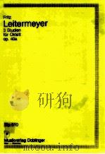 3 Studien für Oktett op.40a stp.610 1986 PDF电子版封面