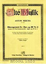 quintet for wind instruments E?-major op.88 No.2 for flute oboe clarinet B? horn E? bassoon AM 103（1937 PDF版）