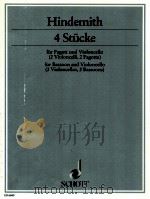 4 stücke for bassoon and Violoncello 2 Violoncellos 2 bassoons ED 6049（1969 PDF版）
