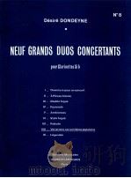 Neuf Grands duos concertants pour clarinettes Si? Ⅷ-Variations sur unthème populaie No.8（1979 PDF版）