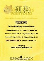 Mordechai' portfolio masterpieces arranged for woodwind quintet volume two works of wolfgang am 1997 PDF电子版封面 mordechai rechtman