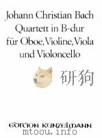 Quartett in B-dur für Oboe Violine Viola und Violoncello GM 818 1977 PDF电子版封面