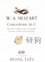 Concertone in C for two Violins and Orchestra KV 190 piano score Z.13 698 1993 PDF电子版封面