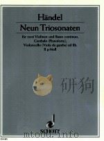 Neun Triosonaten für zwei Violinen und Basso continuo Cembalo Pianoforte Violoncello Viola da gamba 1958 PDF电子版封面