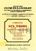 Six Trios pour 3 clarinettes op 8 n°1 trio en sol（1981 PDF版）