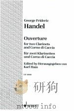 Ouverture for two clarinets and Corno di Caccia ED 10086 1952 PDF电子版封面