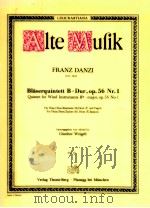 Quintet for wind instruments Bb-major op.56 No.1 for flute oboe clarinet Bb horn F and bassoon（1941 PDF版）