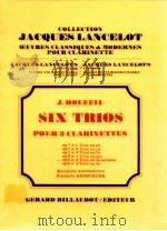 Six Trios pour 3 clarinettes op 8 n°2 trio en la mineur 1983 PDF电子版封面