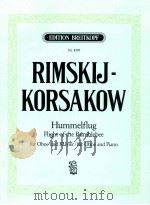 hummelflug Flight of the Bumblebee for Oboe and Piano Nr.8599（ PDF版）