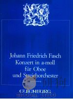 Konzert in a-moll für Oboe und Streichorchester GM 201 1975 PDF电子版封面
