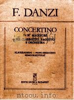 Concertino in Si? Maggiore per clarinetto Fagotto E Orchestra Piano Reduction Z.12 452（1983 PDF版）