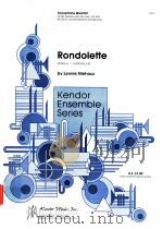 rondolette for saxophone quartet grade 3 16210 1983 PDF电子版封面