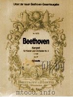 Konzert für Klavier und Orchester Nr.3 C-moll op.37 Violoncello Nr.14570 1990 PDF电子版封面