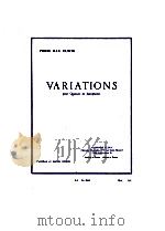 variations pour quatuor saxophones AL 24 060 1968 PDF电子版封面