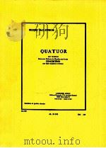 quatuor pour saxophones existe avec orchestre de chambre sous le titre AL 21 652 1956 PDF电子版封面