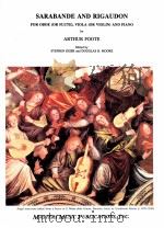 Sarabande and rigaudon for oboe or flute viola or violin and piano（1991 PDF版）