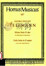 little Suite in D major for five-part String-orchestra 107   1953  PDF电子版封面     