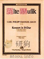 Konzert in B-Dur for Oboe Flute and piano AM 9b 1965 PDF电子版封面