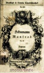 SCHUMANN  zn a n f r e d op.115 sopran nr.100（ PDF版）