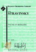 Faune et Bergere Op.2 PDF电子版封面