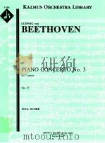 Piano Concerto No.3 in C minor Op.37 PDF电子版封面 Beethoven Ludwig van