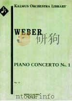 Piano Concerto No.1 Op.11 PDF电子版封面 Weber