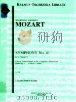 Symphony No.41 In C PDF电子版封面 Mozart Wolfgang Amadeus