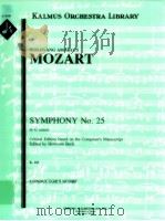 Symphony No.25 in G minor K.183（ PDF版）