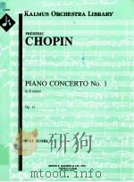 Piano Concerto No.1 in E minor op.11 full score A 1200 PDF电子版封面 Frédéric Chopin