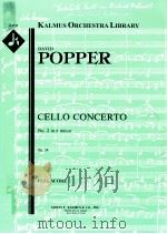 Cello Concerto No.2 in e minor Op.24 full score A 4156 PDF电子版封面 David Popper