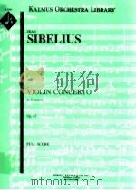 Violin Concerto in D minor Op.47 full score A 2044 PDF电子版封面 jean sibelius