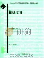 Romance for Viola and Orchestra Op.85 full score A 5422 PDF电子版封面 Max Bruch