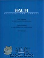 Three Sonatas for Viola da gamba Viola and Harpsichord BWV 1027-1029 Urtext of the New Bach edition 1987 PDF电子版封面