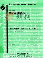 Hungarian Dances Nos.2 and 7 full score A 3152 PDF电子版封面
