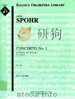 Concerto No.1 for Clarinet and Orchestra in C minor Op.26 full score A 2069 PDF电子版封面 Louis Sopher