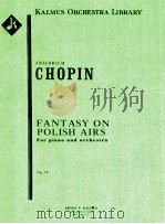 Fantasy on Polish Airs For Piano and Orchestra Op.13     PDF电子版封面     
