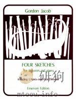 four sketches for bassoon and piano（1977 PDF版）