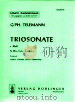 Triosonate e-Moll für Oboe Violine und Gitarre erstdruck GKM 97 1973 PDF电子版封面