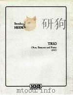 trio for oboe bassoon and piano 1992 PDF电子版封面