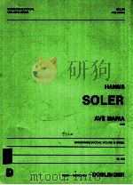 Ave Maria 1946 Singstimme Hoch Violine & Orgel 08 875 1990 PDF电子版封面 Hanns Soler