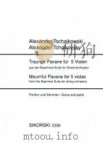 Mournful pavane for 5 violas from the bashmet suite for string orchstra 1991 PDF电子版封面