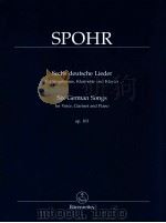 Six German Songs for Voice Clarinet and Piano op.103（1980 PDF版）