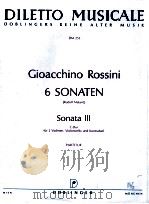 Gioacchino Rossini 6 Sonaten Rudolf Malaric Sonata Ⅲ C-Dur fur 2 Violinen Violoncello und KontrabaβP（1977 PDF版）