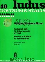 Fantasy in F minor for wind quintet ed .nr 469 1957 PDF电子版封面