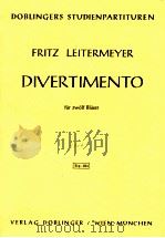 Divertimento fur zwolf Blaser 1976 PDF电子版封面