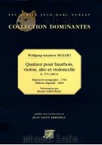 Quatuor pour hautbois violon alto et violoncelle K.370 368b 1997 PDF电子版封面