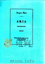 Aria Fl?te Violon et Piano AL 17 778（1931 PDF版）