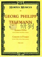 concerto in D major for four Violins without Basso continuo TWV 40:202 HM 20 1950 PDF电子版封面