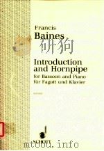 introduction and hornpipe for bassoon and piano ED 10531   1950  PDF电子版封面     